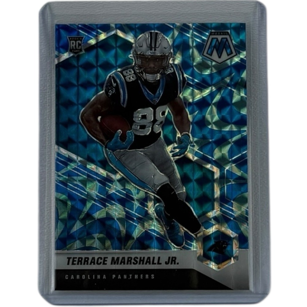 2021 Panini Mosaic #318 Terrace Marshall Jr. Prizm Reactive‎ Blue